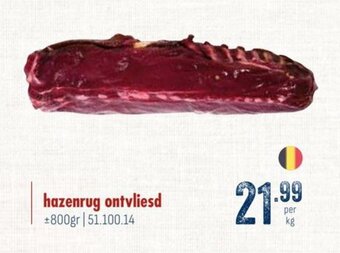 hazenrug ontvliesd 800gr