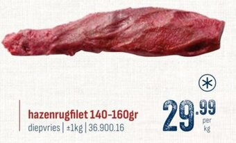 hazenrugfilet 140-160gr 1kg