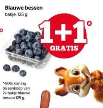 Spar Blauwe bessen bakje, 125 g aanbieding