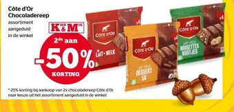Spar Côte d'Or Chocoladereep aanbieding