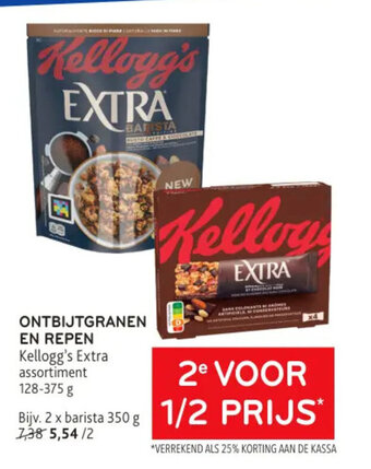 Alvo ONTBIJTGRANEN EN REPEN Kellogg's 128 - 375 g aanbieding