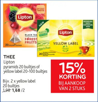 Alvo THEE Lipton aanbieding