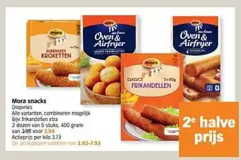 Albert Heijn Mora snacks aanbieding