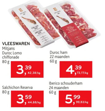 VLEESWAREN Mitjans Duroc Lomo chiffonade 80g