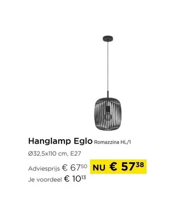 Molecule Hanglamp eglo aanbieding