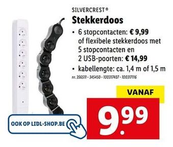 Lidl Stekkerdoos aanbieding