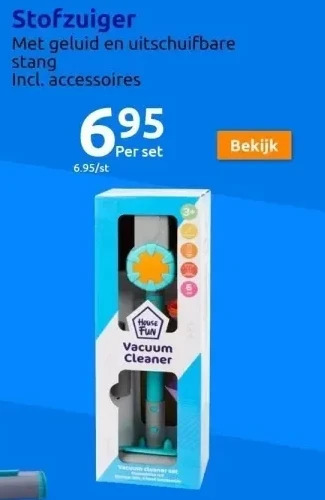 Action House fun speelgoed-stofzuiger aanbieding