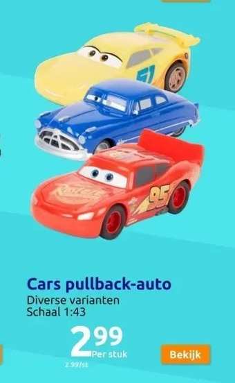 Action Cars speelgoedauto aanbieding