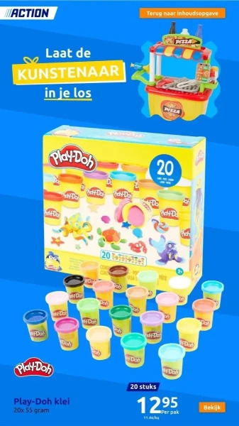 Action Play-doh kleiset aanbieding