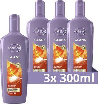 Bol.com Andrélon classic glans shampoo - 3 x 300ml - voordeelverpakking aanbieding