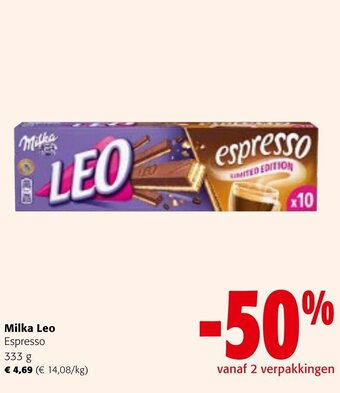 Colruyt Milka Leo Espresso 333 g aanbieding
