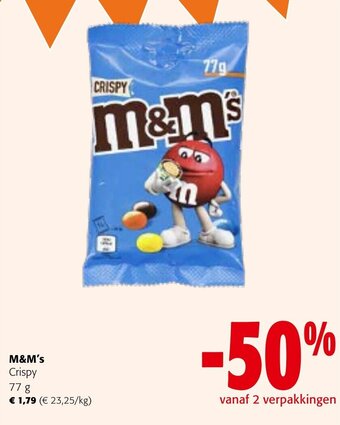 Colruyt M&M's Crispy 77 g aanbieding