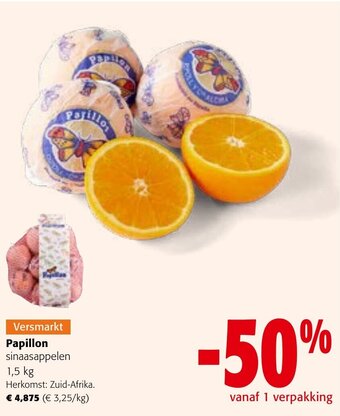 Papillon sinaasappelen 1,5 kg