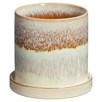 Kwantum Bloempot Bresse Beige/wit aanbieding