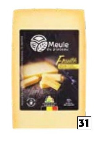 Colruyt Meule du plateau fruité blok 250 g aanbieding