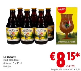 Colruyt La Chouffe sterk blond bier 8 % vol 6 x 33 cl aanbieding
