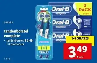 Lidl tandenborstel 1+1 promopack aanbieding