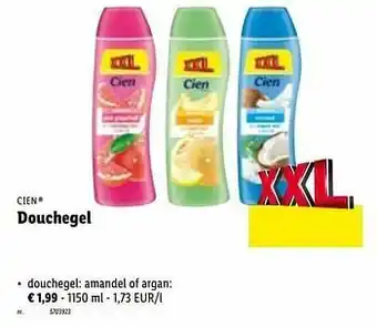 Lidl Douchegel douchegel: amandel of argan aanbieding