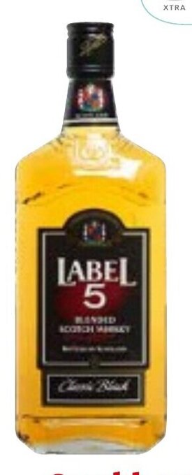 Colruyt Label 5 Classic Black Blended Scotch Whisky 40 % vol 70 cl aanbieding