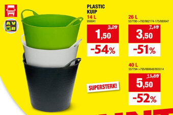Hubo PLASTIC KUIP 14 L aanbieding