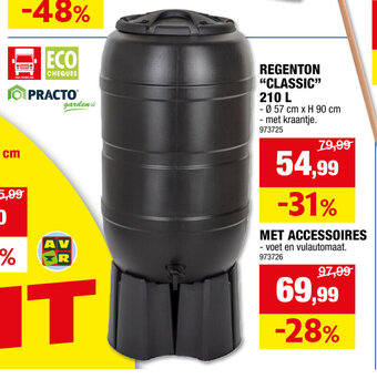 Hubo REGENTON "CLASSIC" 210 L aanbieding