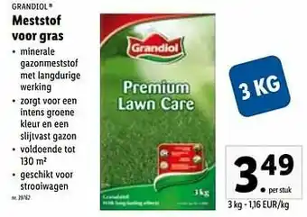 Lidl Meststof voor gras aanbieding