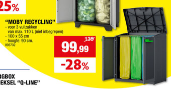 Hubo "MOBY RECYCLING" aanbieding