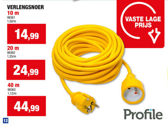 Hubo VERLENGSNOER 10 m aanbieding