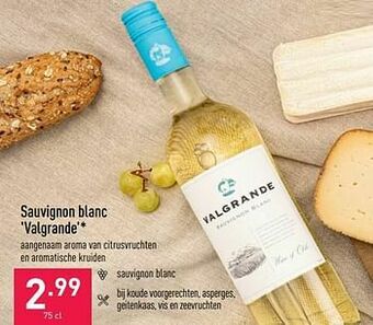 ALDI Sauvignon blanc valgrande aanbieding