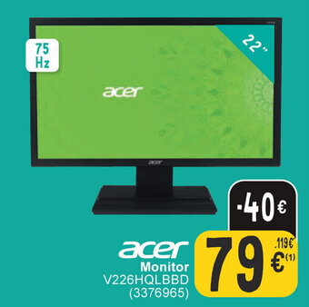 Cora Acer Monitor V226HQLBBD aanbieding