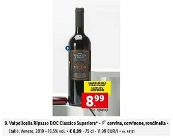 Lidl Valpolicella ripasso doc classico superiore aanbieding