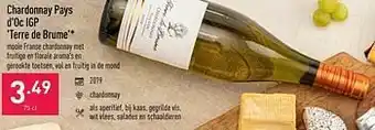 ALDI Chardonnay pays d`oc igp terre de brume aanbieding