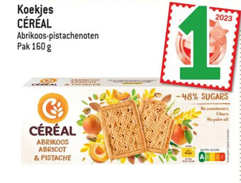 Smatch Koekjes CÉRÉAL Abrikoos-pistachenoten Pak 160 g aanbieding