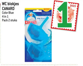 Smatch WC blokjes CANARD Color Blue 4 in 1 Pack 2 stuks aanbieding