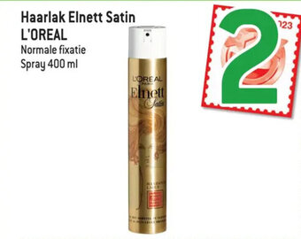 Smatch Haarlak Elnett Satin L'OREAL Normale fixatie Spray 400 ml aanbieding