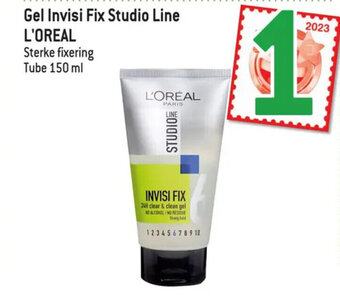 Smatch Gel Invisi Fix Studio Line L'OREAL Sterke fixering Tube 150 ml aanbieding