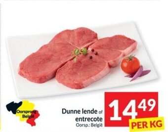Intermarché Dunne lende of entrecote aanbieding