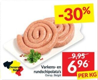 Intermarché Varkens en rundschipolata's aanbieding