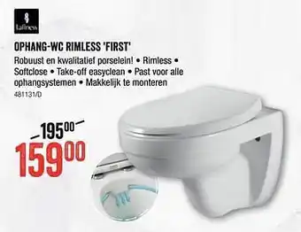 Ophang-wc rimless first