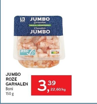 Jumbo roze garnalen