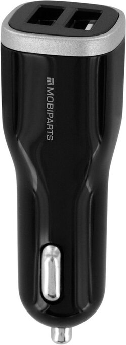 Bol.com Mobiparts quick charge car charger dual usb 5a - zwart aanbieding