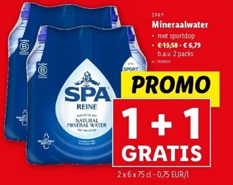 Lidl Mineraalwater aanbieding