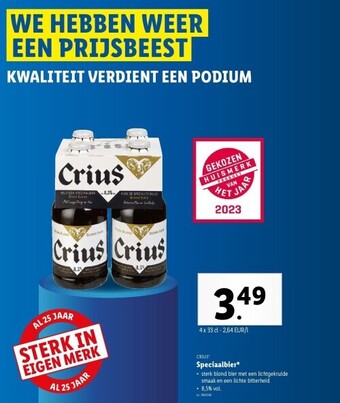 Lidl Speciaalbier aanbieding