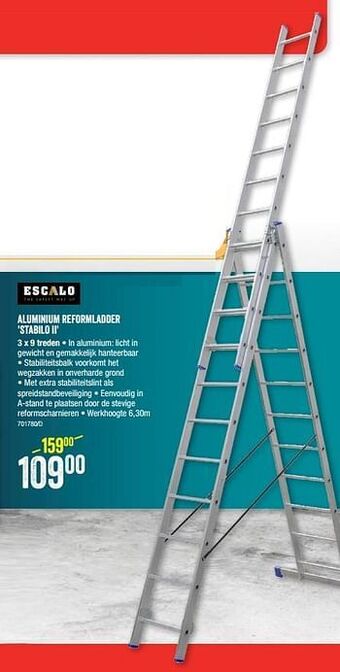 Aluminium reformladder stabilo ii