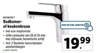Lidl Badkamerof keukenkraan aanbieding