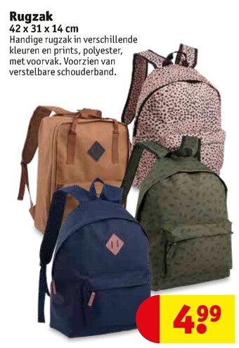 Kruidvat Rugzak 42 x 31 x 14 cm aanbieding