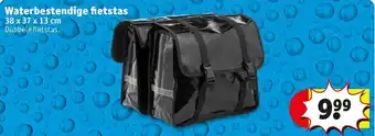 Kruidvat Waterbestendige fietstas 38x37x13cm aanbieding