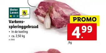Varkens spieringgebraad
