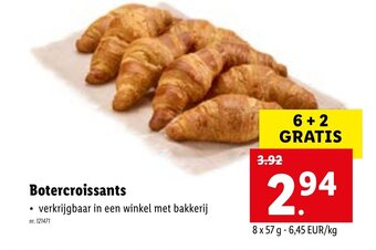 Lidl Botercroissants aanbieding