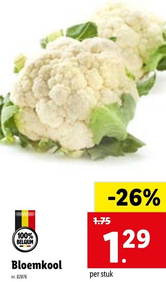 Lidl Bloemkool aanbieding